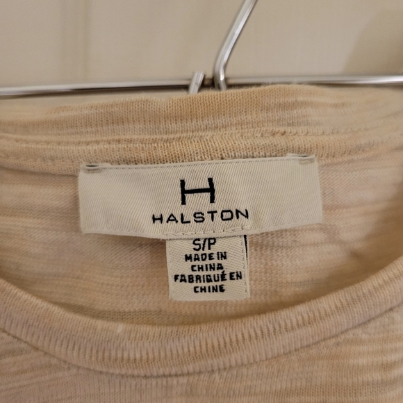 H by Halston oatmeal asymmetrical tank top - Picture 4 of 7